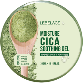 LEBELAGE Moisture Cica Soothing Gel with Centella Asiatica Extract for Sensitive Skin Relief and Intensive Hydration _ Made in Korea